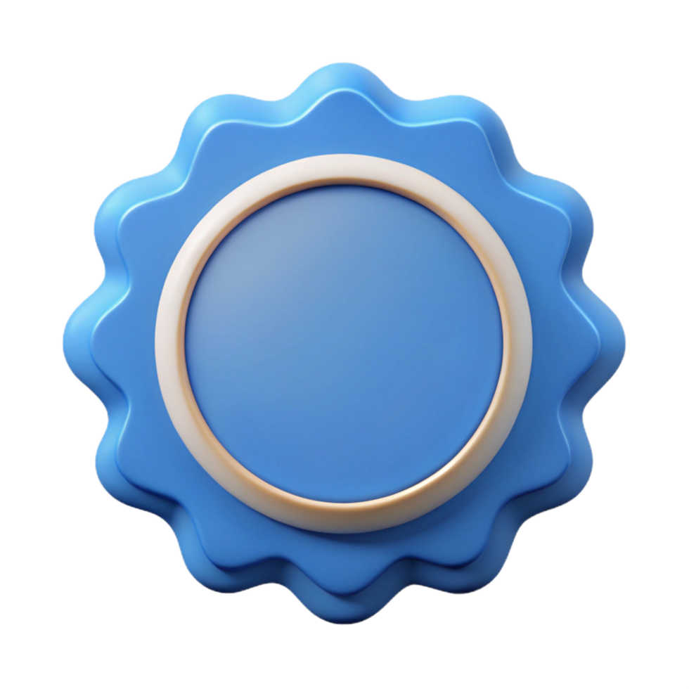 whimsical alluring Circular badge with a bold outline. Crisp edges, flat color, with Scalable Design. artisan png