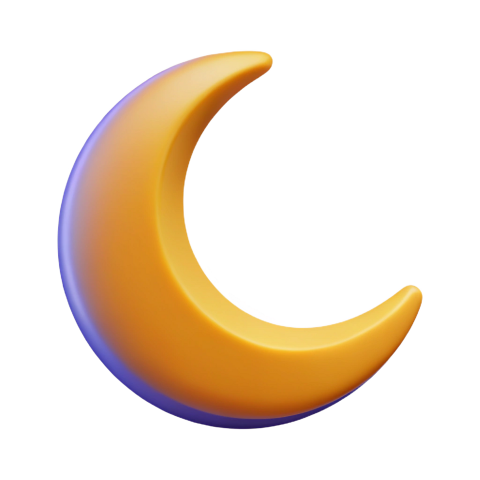 picturesque elegant Scalable crescent moon icon with clean lines and flat color. Single-weight stroke with Scalable Design. impeccable png