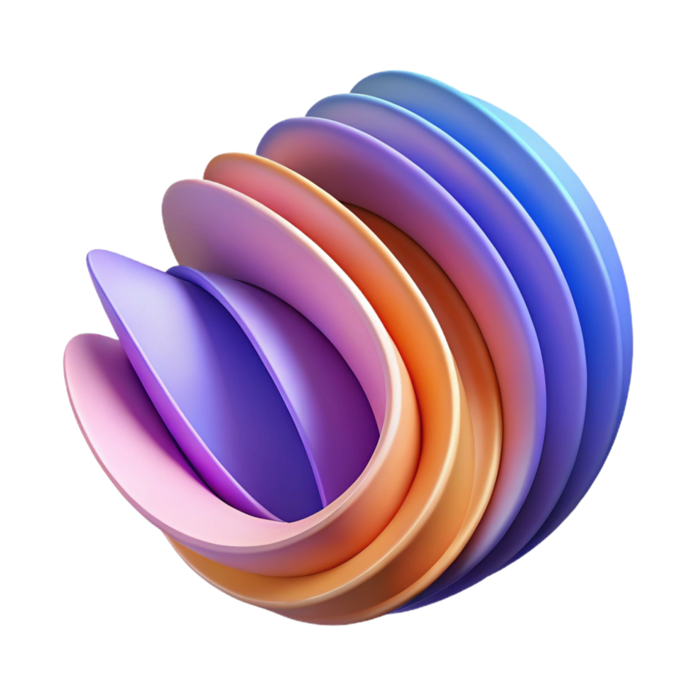 enchanting dynamic vintage Abstract composition of curved lines. Crisp edges, flat color, with Scalable Design. professional png