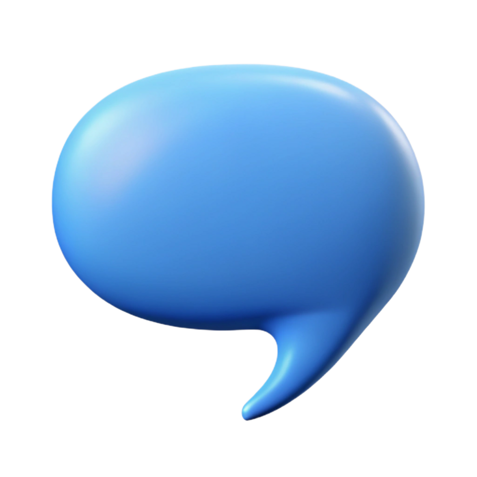 dynamic beautiful Speech bubble with a curved tail. Clean lines, flat color, crisp edges with Scalable Design. handcrafted png