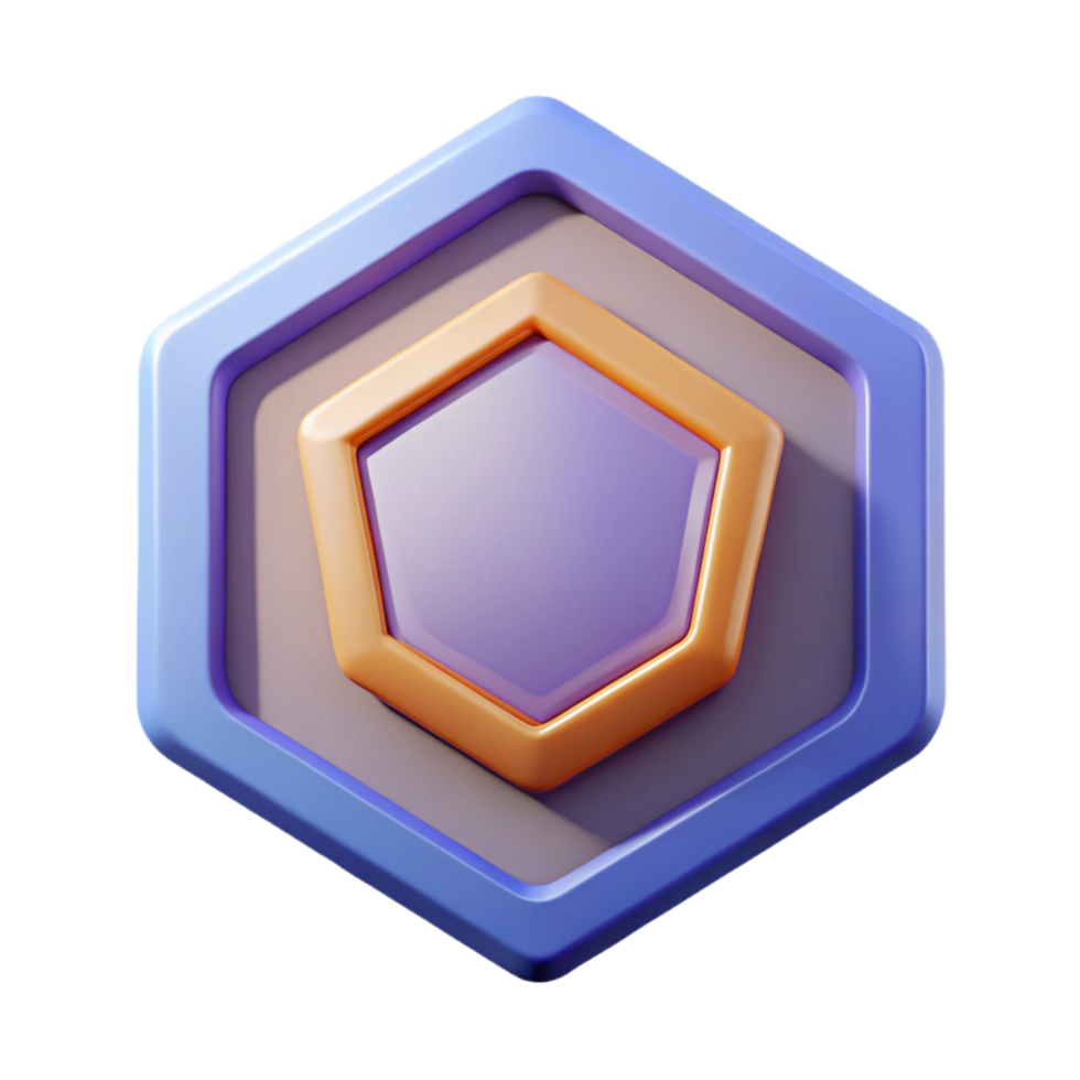 stunning energetic baroque Octagonal badge with parallel curved lines. Geometric, flat color, single-weight stroke with Scalable Design. elite png