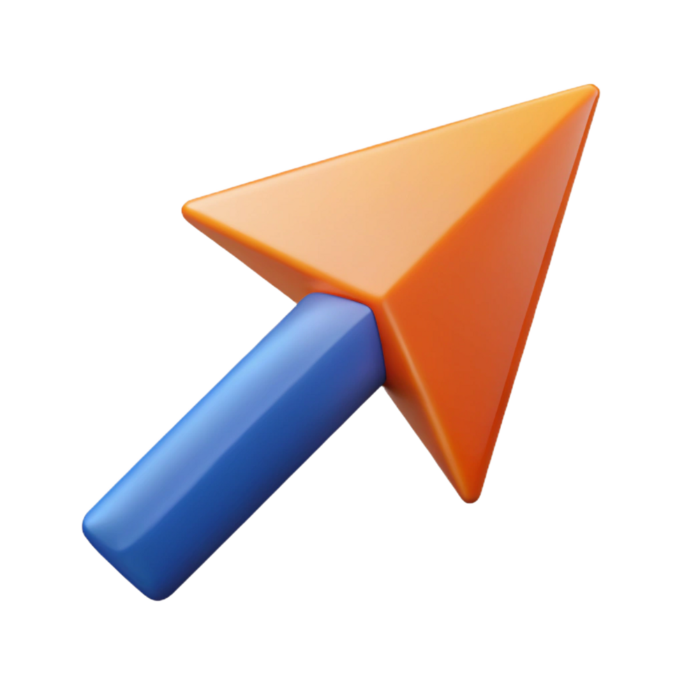 radiante nostálgico moderno seta apontando certo com uma afiado dica. plano cor, fresco arestas, com escalável Projeto. refinado png
