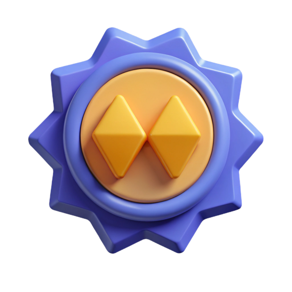 unparalleled surreal Badge with three overlapping triangles. Minimal, flat color, single-weight stroke with Scalable Design. top-tier png