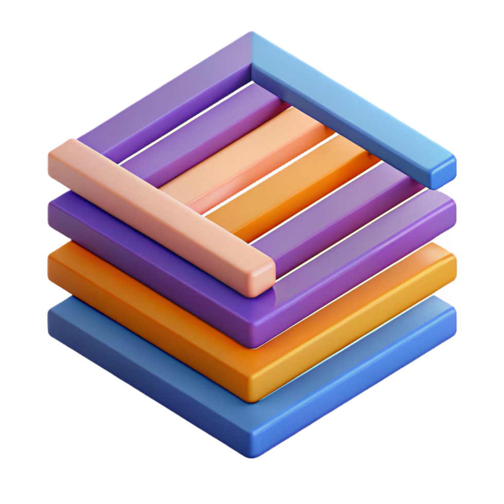breathtaking calm classic Abstract composition of parallel lines. Crisp edges, flat color, with Scalable Design. studio quality png