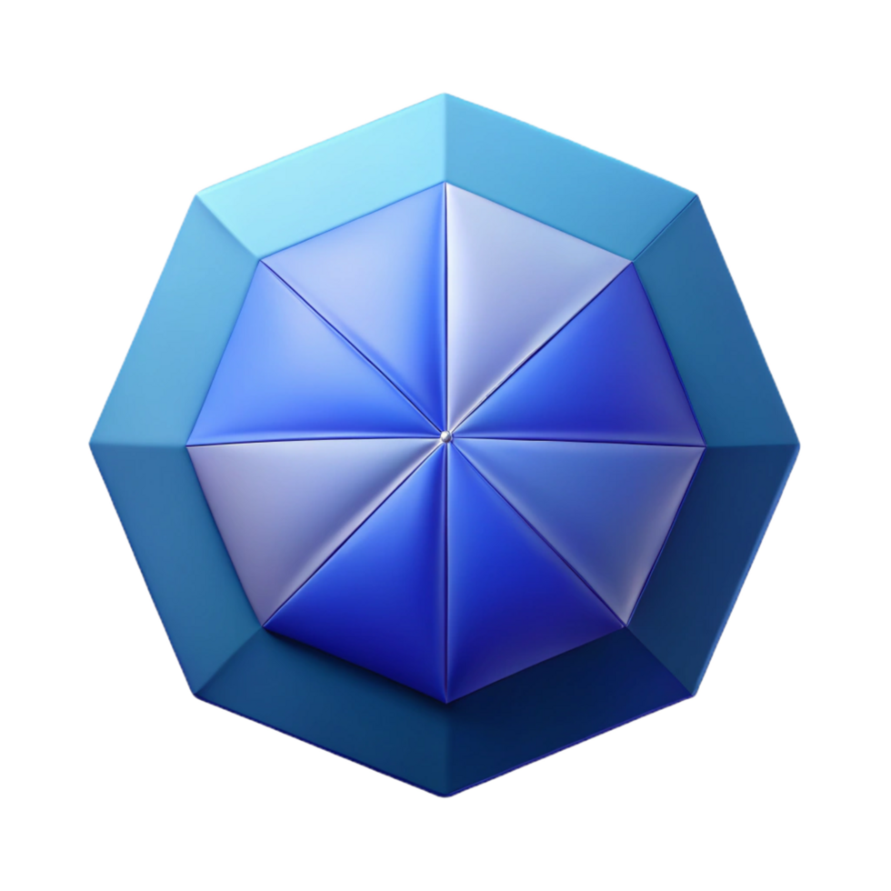 picturesque traditional Symmetrical, geometric umbrella icon. Flat color, clean lines, minimal with Scalable Design. professional png