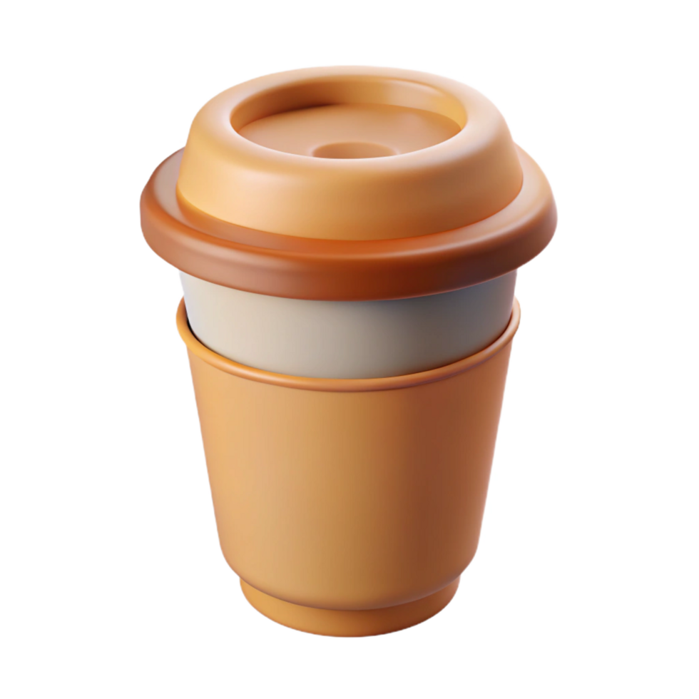 unforgettable elegant Single-weight stroke outline of a coffee cup. Flat color, minimal with Scalable Design. sharp png