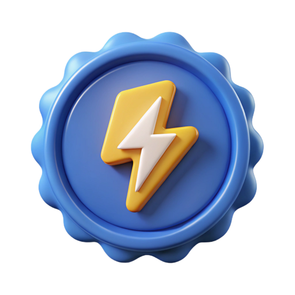 mysterious glorious Minimal lightning bolt icon. Clean lines, scalable design, solid color with Scalable Design. studio quality png