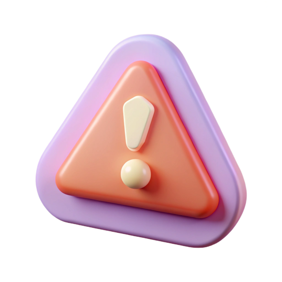 quintessential vintage Triangular badge with an exclamation mark. Flat color, clean lines, minimal with Scalable Design. genuine png