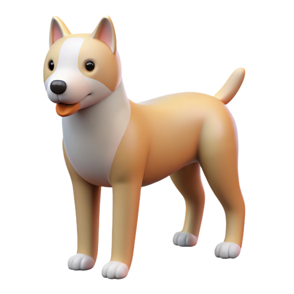 wonderful mid-century Minimal line art of a dog. Clean lines, flat color with Scalable Design. high quality png