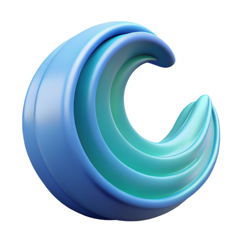 serene energetic avant-garde Clean lines forming a stylized wave. Flat color, with Scalable Design. 8K png