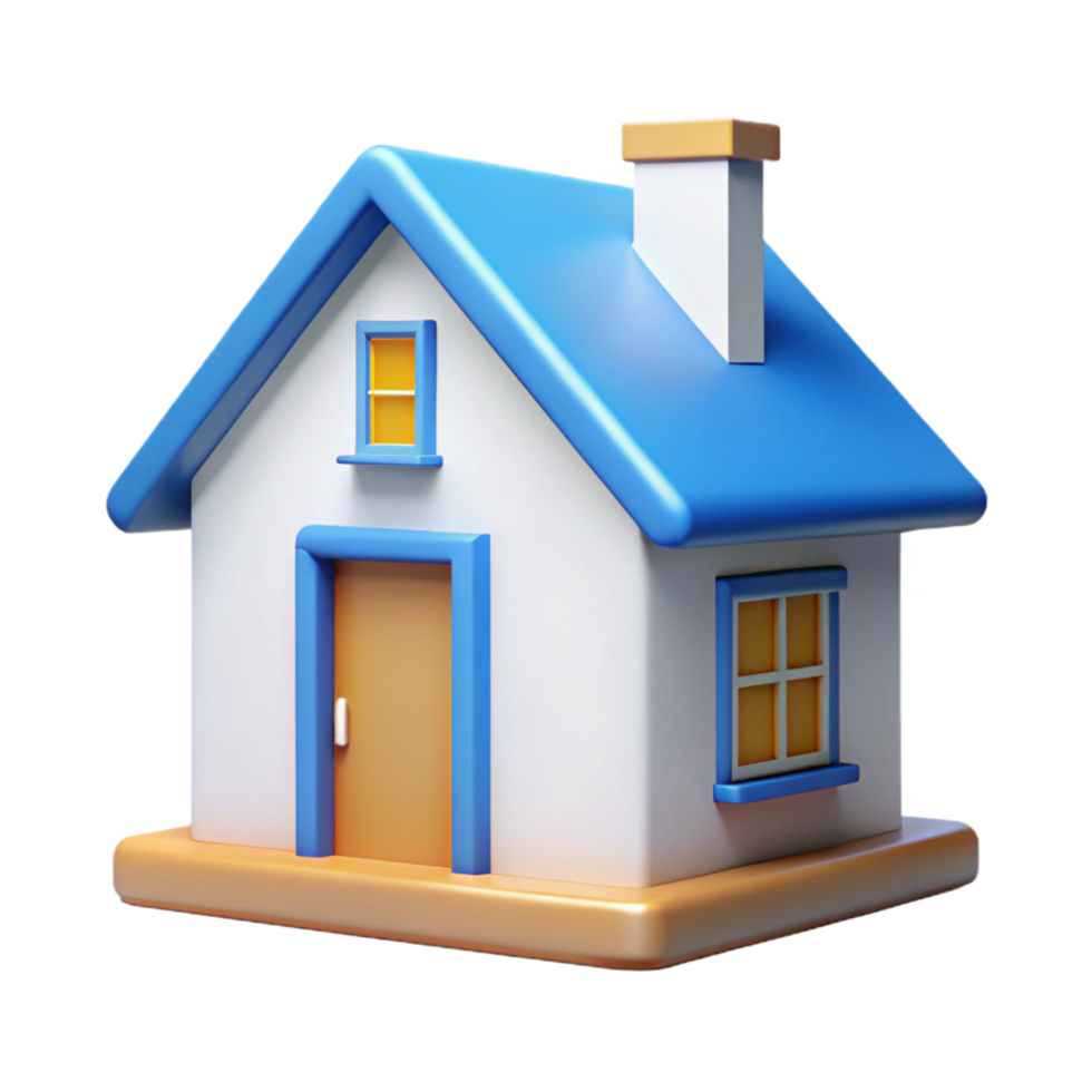 elegant rustic Crisp edges illustration of a house. Minimal, clean lines, flat color, with Scalable Design. premium png