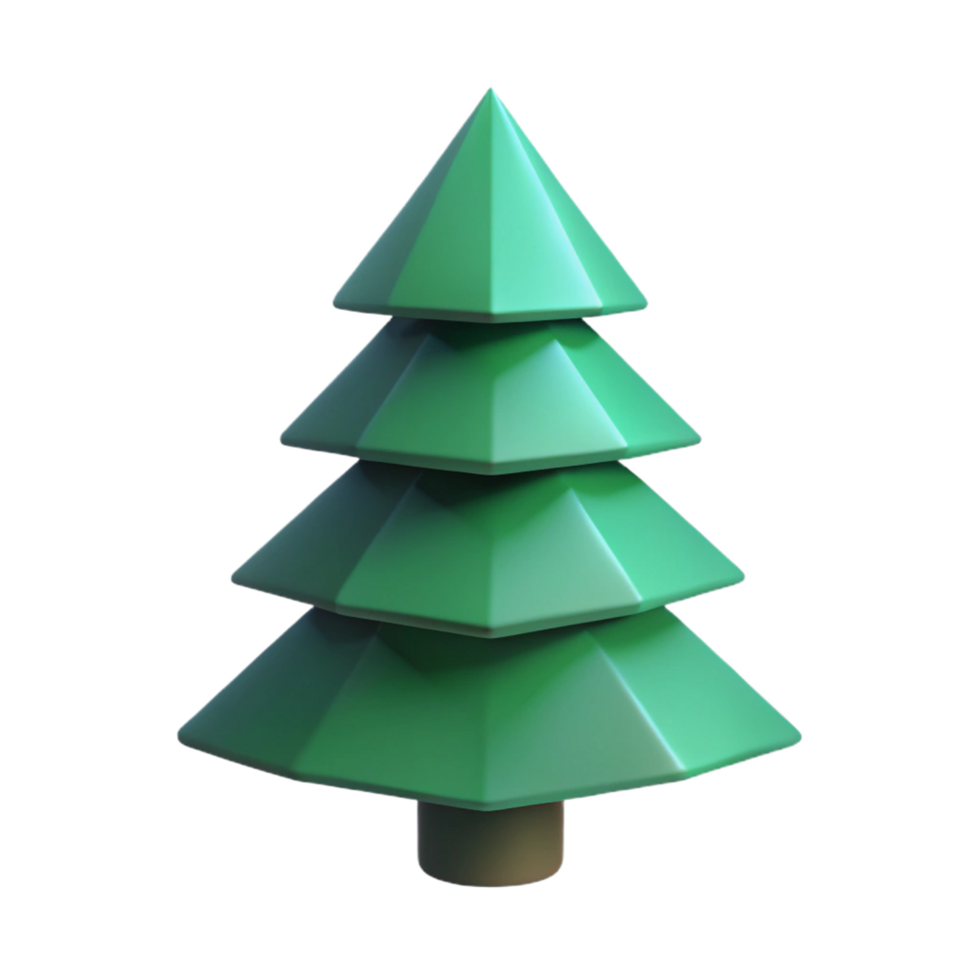 radiant acclaimed Geometric silhouette of a pine tree. Symmetrical, scalable, flat color with Scalable Design. png