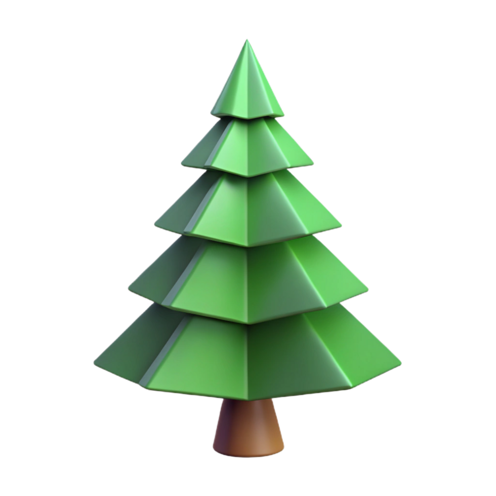 dramatic tranquil minimalist Geometric silhouette of a pine tree. Symmetrical, scalable, flat color with Scalable Design. original png