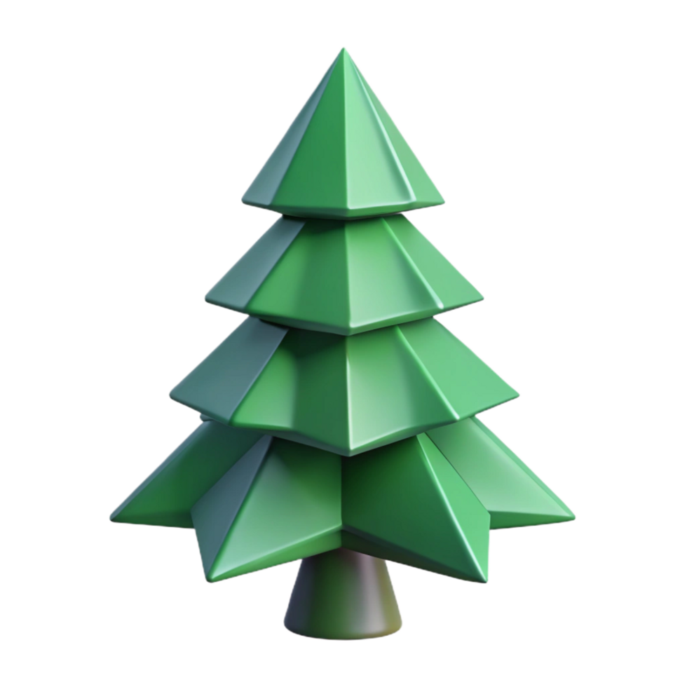 glorious memorable Geometric silhouette of a pine tree. Symmetrical, scalable, flat color with Scalable Design. png