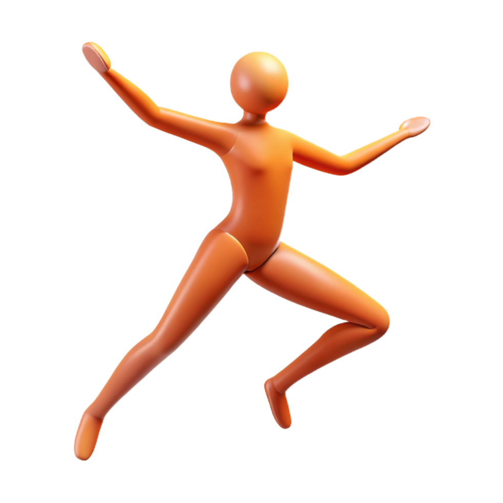 iconic urban Silhouette of a dancer. Flat color, clean lines, minimal design with Scalable Design. studio quality png