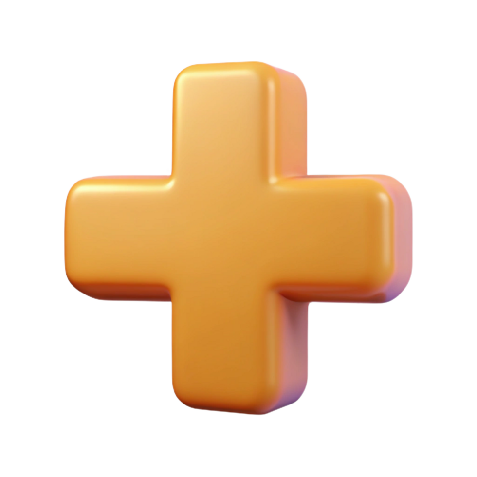 bold enchanting Plus sign character with rounded corners. Crisp edges, flat color, with Scalable Design. high quality png