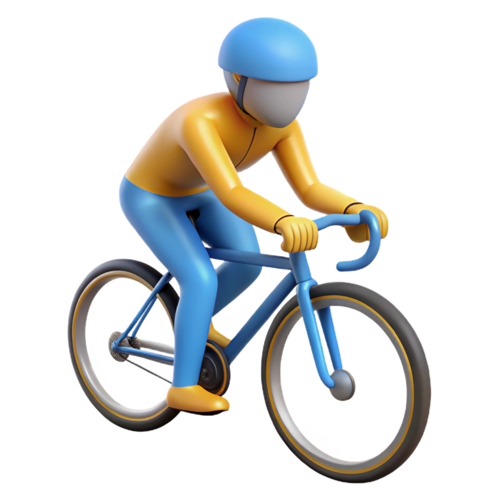 spectacular remarkable Clean lines define a cyclist silhouette. Flat color, minimal design, with Scalable Design. png