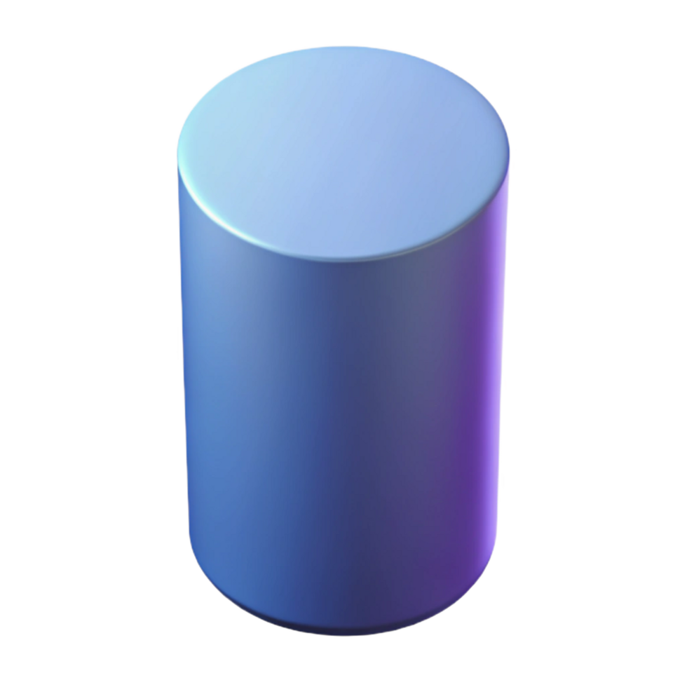 standout minimalist Geometric silhouette of a cylinder. Symmetrical, crisp edges, with Scalable Design. fine detail png