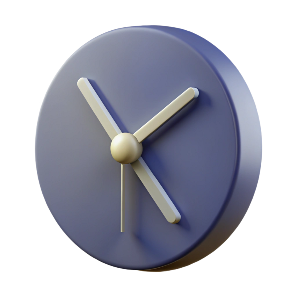reflective beautiful Minimal silhouette of a clock. Crisp edges, geometric, with Scalable Design. museum quality png