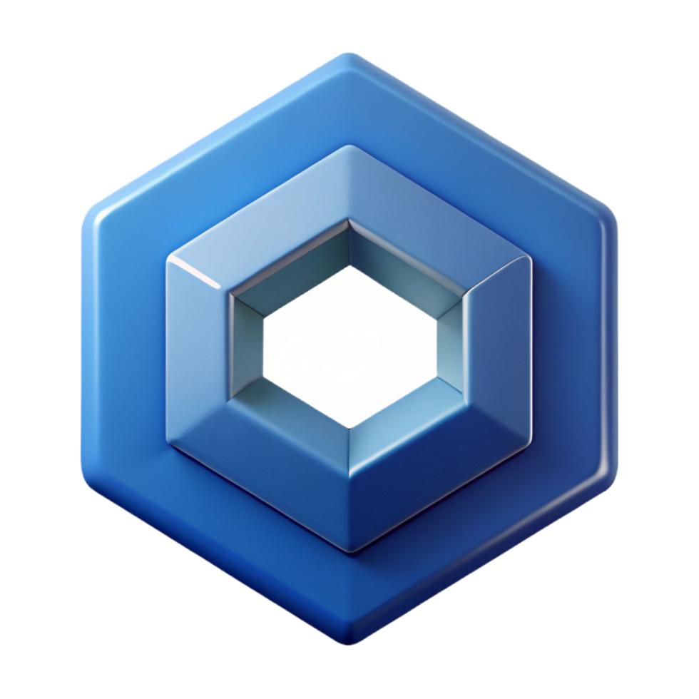 mesmerizing mid-century Geometric logo with overlapping hexagons. Flat color, crisp edges, with Scalable Design. crisp png