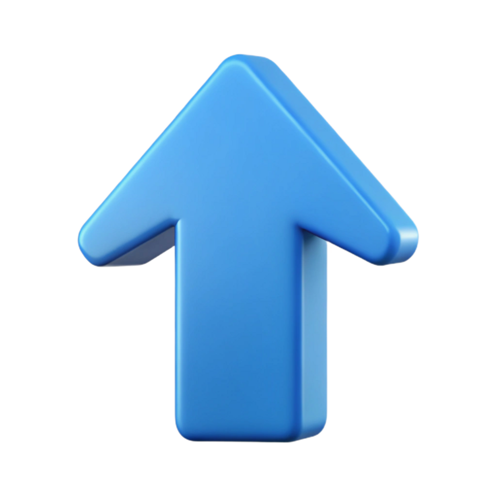 remarkable artistic Minimalist logo of an arrow pointing upwards. Clean lines, flat color with Scalable Design. flawless png