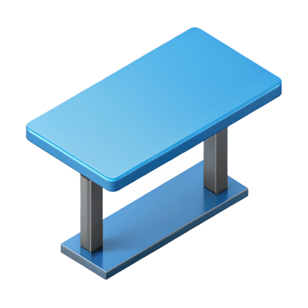 gorgeous abstract Isometric table with flat color. Clean lines, single-weight stroke with Scalable Design. fine detail png
