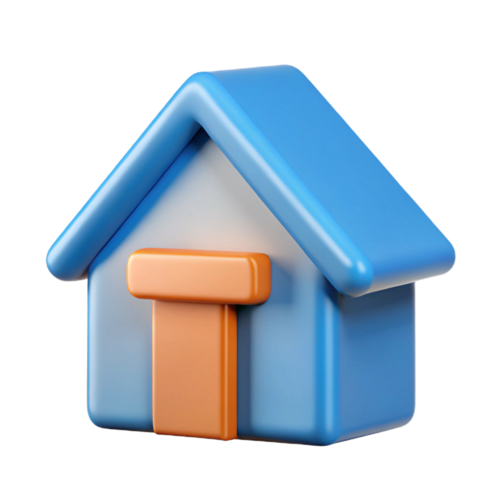 dramatic striking Stylized house icon with a triangular roof. Crisp edges, flat color with Scalable Design. fine detail png
