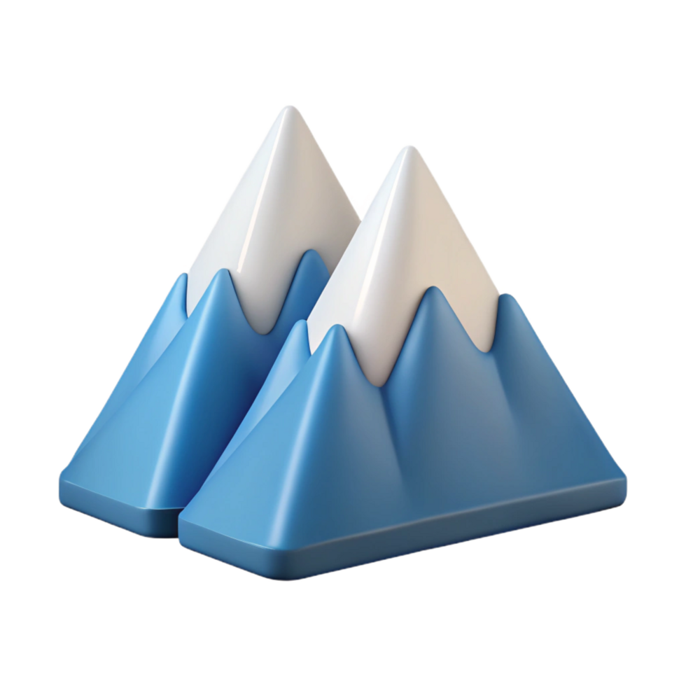 bold breathtaking Minimalist line art of a mountain range. Clean lines, flat color, with Scalable Design. museum quality png