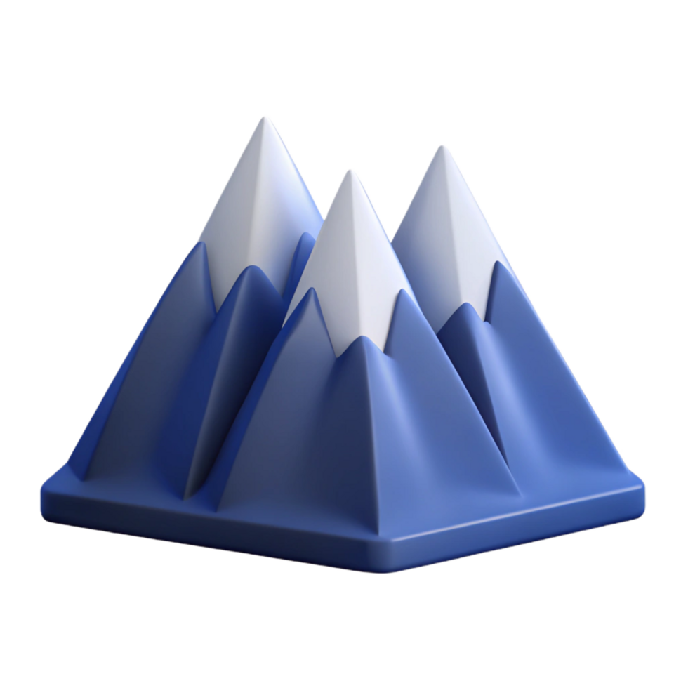 sumptuous harmonious artistic Minimal silhouette of a mountain range. Clean lines, flat color, with Scalable Design. premium png