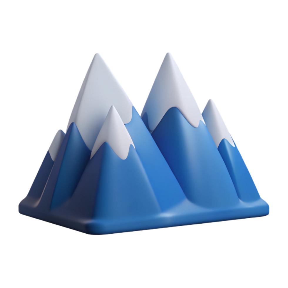 melancholic breathtaking Minimal silhouette of a mountain range. Clean lines, flat color, with Scalable Design. top-tier png