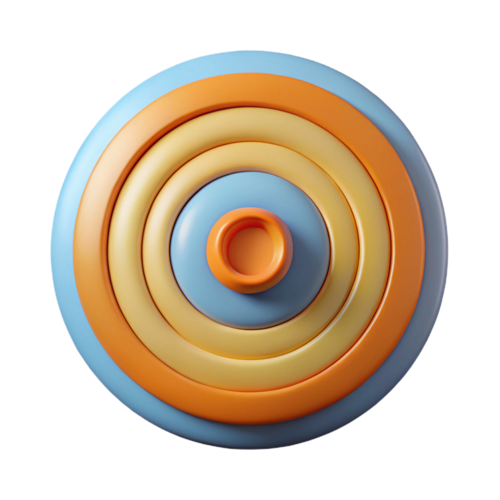glorious mid-century Geometric pattern of concentric circles. Flat color, with Scalable Design. original png