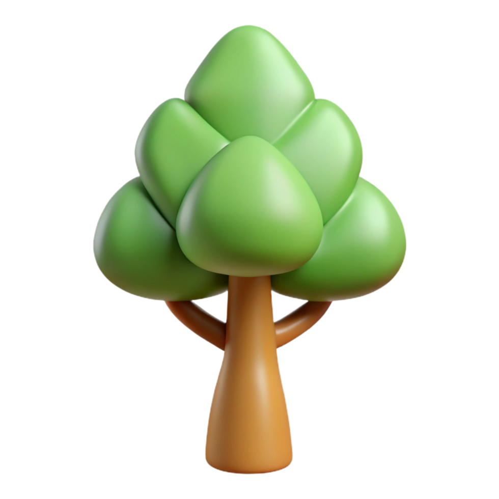 standout geometric Minimal silhouette of a tree. Crisp edges, flat color with Scalable Design. 4K png