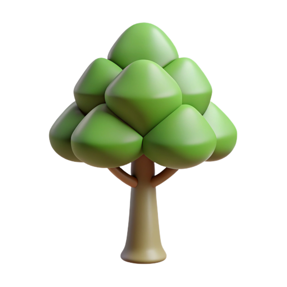 iconic mid-century Minimal silhouette of a tree. Crisp edges, flat color with Scalable Design. perfect clarity png
