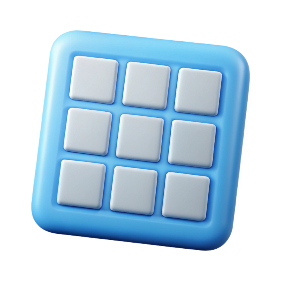 captivating avant-garde Minimalist square grid, clean lines, flat color, with Scalable Design. crisp png