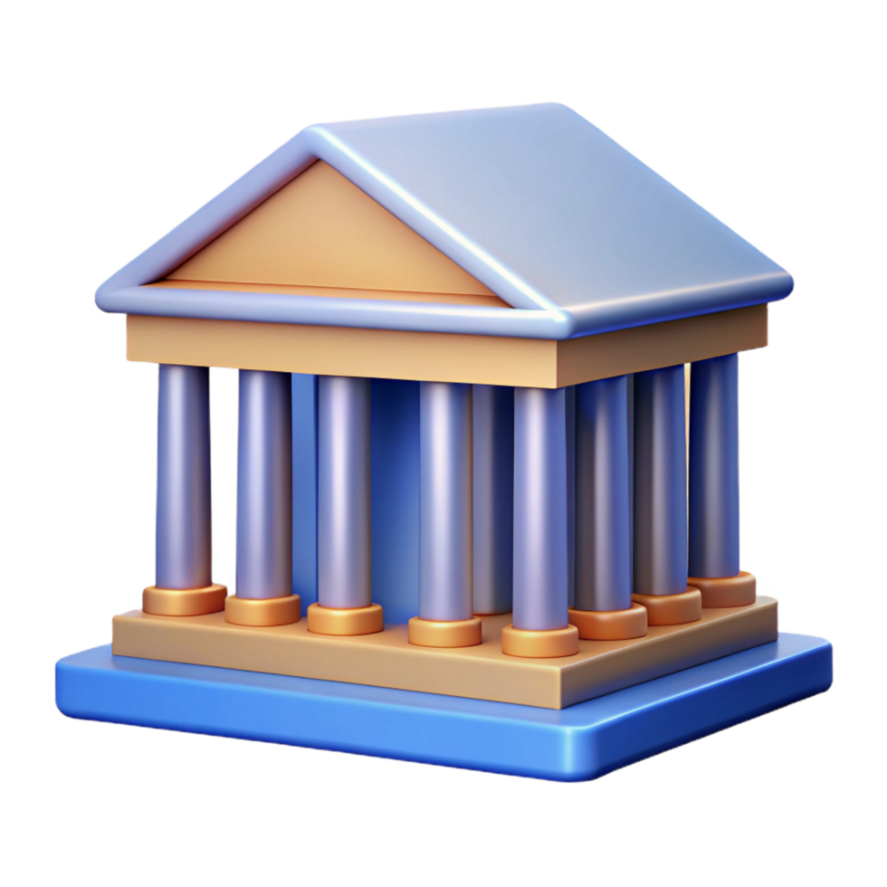 coveted creative Geometric monoline building with clean lines and flat color with Scalable Design. high quality png