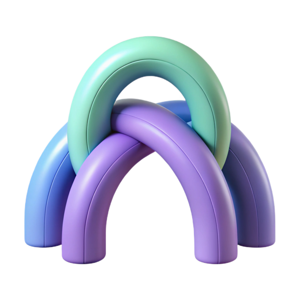 dramatic baroque Interlocking arcs, symmetrical, flat color, with Scalable Design. high resolution png