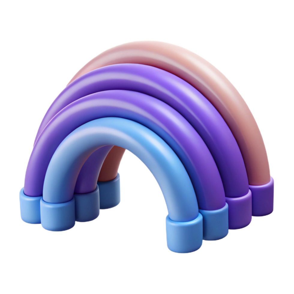 distinguished futuristic Interlocking arcs, symmetrical, flat color, with Scalable Design. perfect clarity png