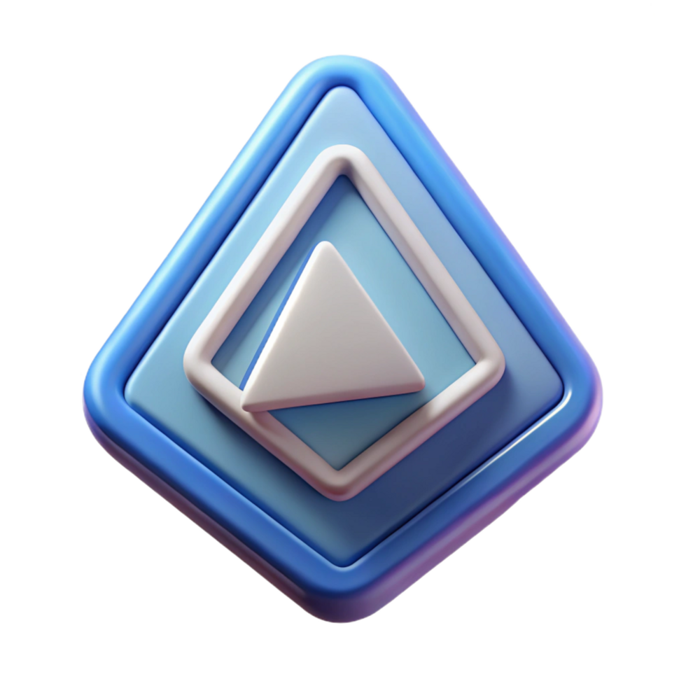hypnotic celebrated Triangular badge with a symmetrical geometric pattern. Flat color, clean lines, minimal design with Scalable Design. png