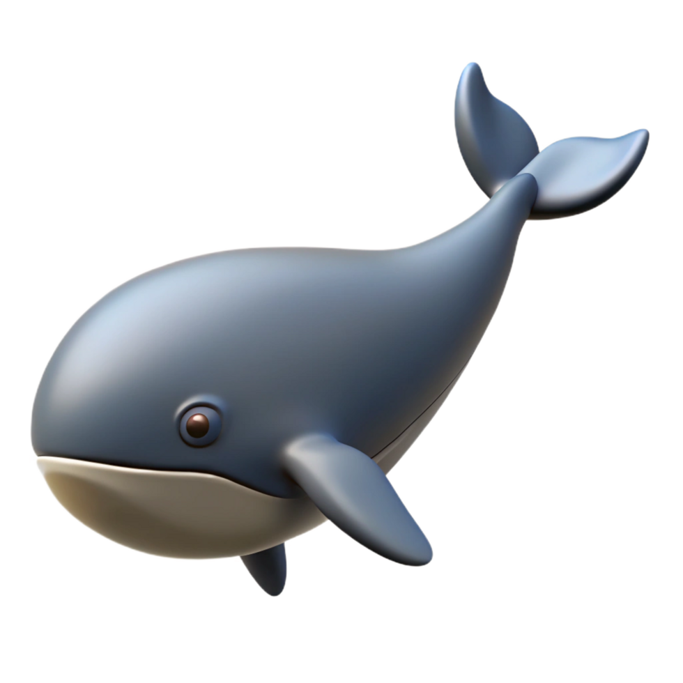 vibrant reflective impressionist Scalable silhouette of a whale. Crisp edges, minimal with Scalable Design. luxury png