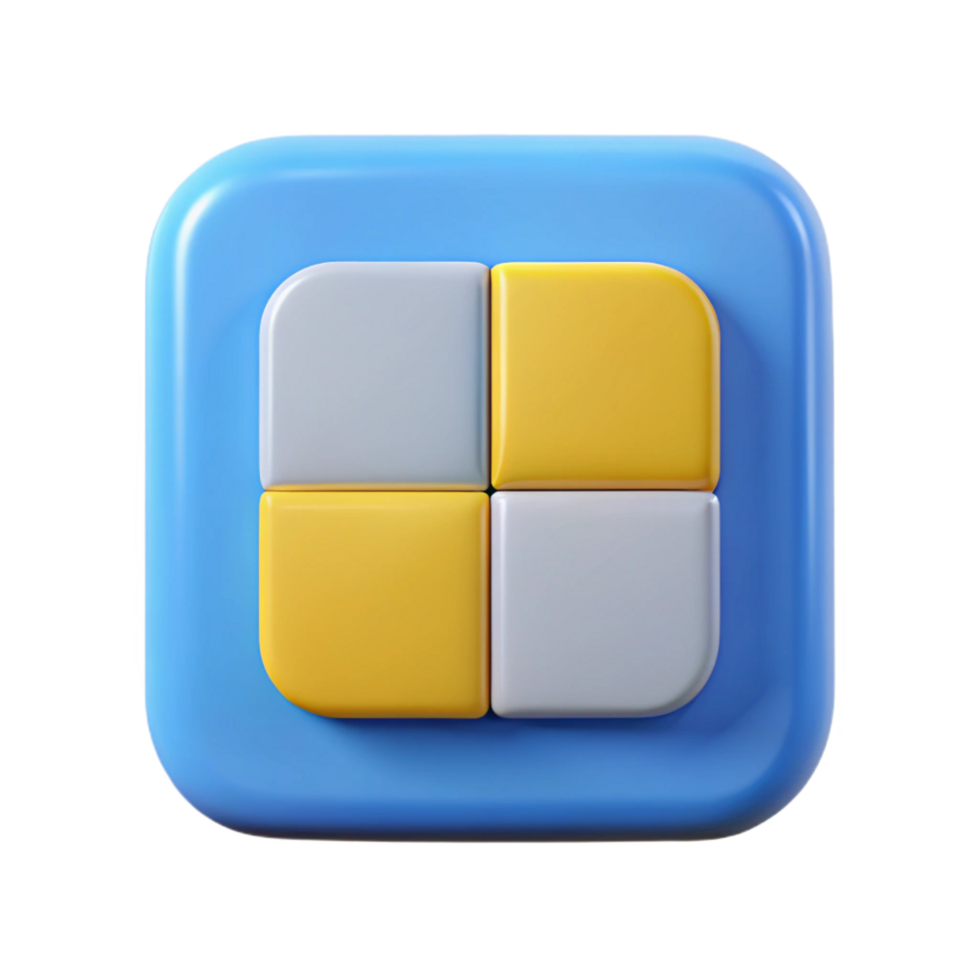 vibrant dramatic gothic Square badge divided into four equal quadrants. Flat color, crisp edges, clean lines with Scalable Design. ultra HD png