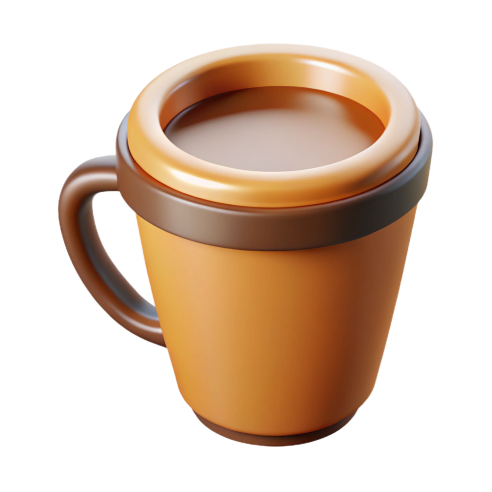celebrated creative Single-weight stroke outline of a coffee cup. Crisp edges, flat color with Scalable Design. sharp png