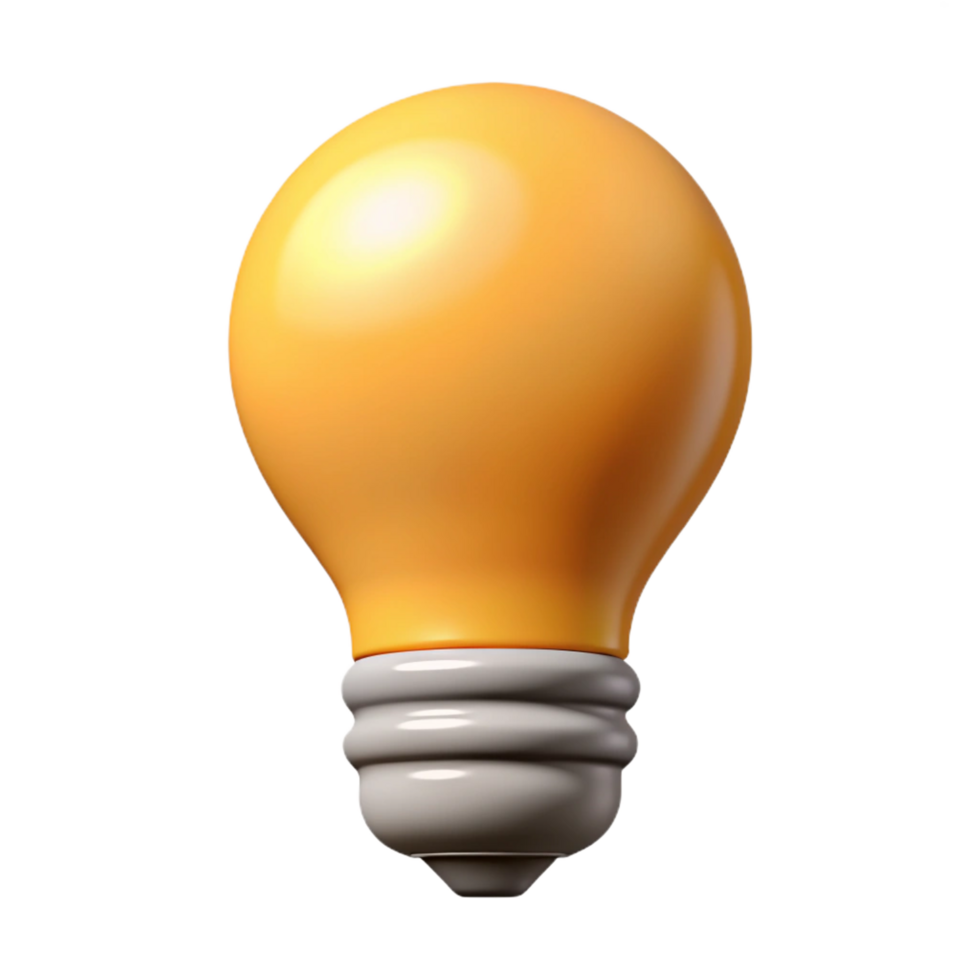 magnificent vintage Single-weight stroke outline of a lightbulb. Crisp edges, flat color, minimal design with Scalable Design. museum quality png