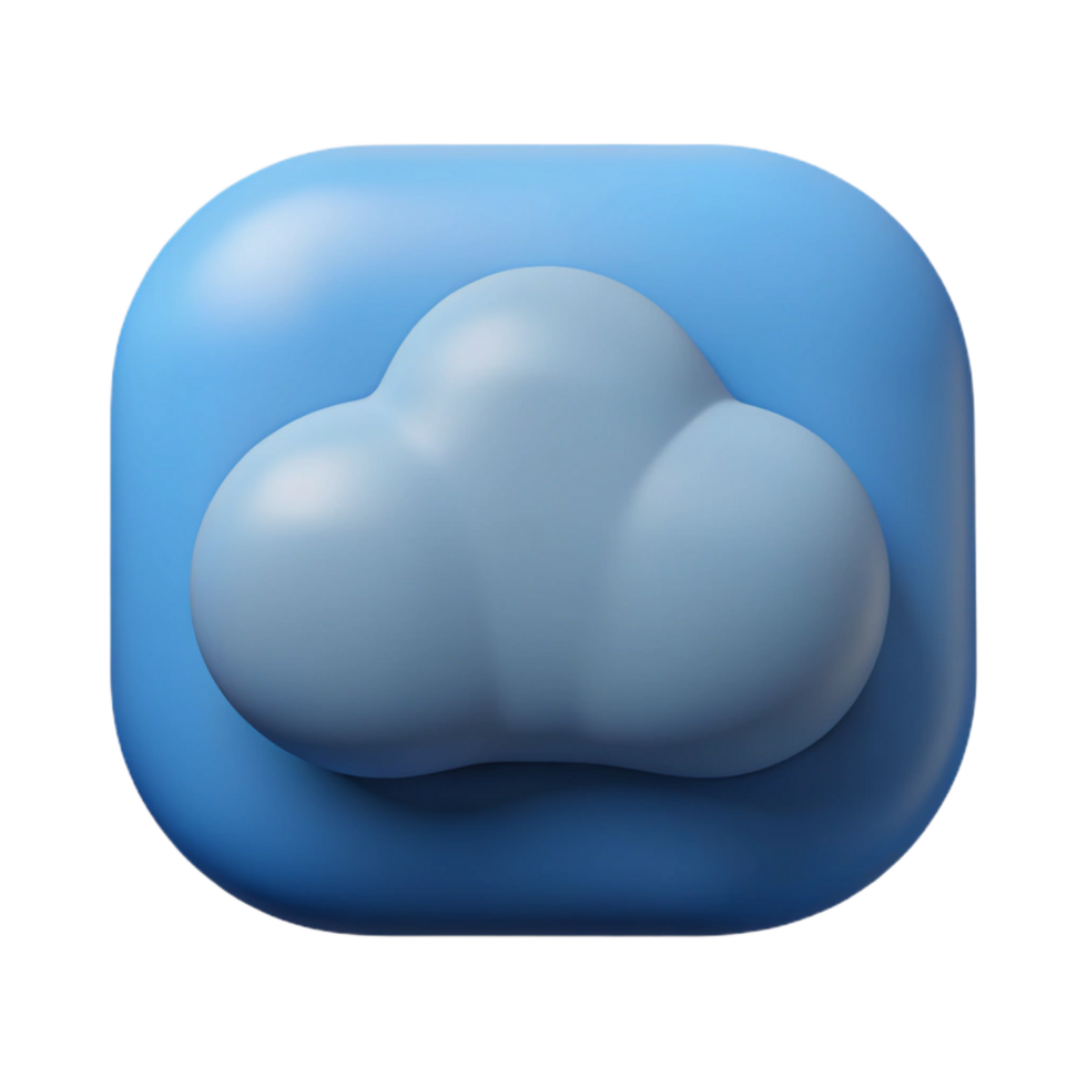 bold vibrant Square-shaped cloud with rounded corners. Single-weight stroke, flat color with Scalable Design. elite png