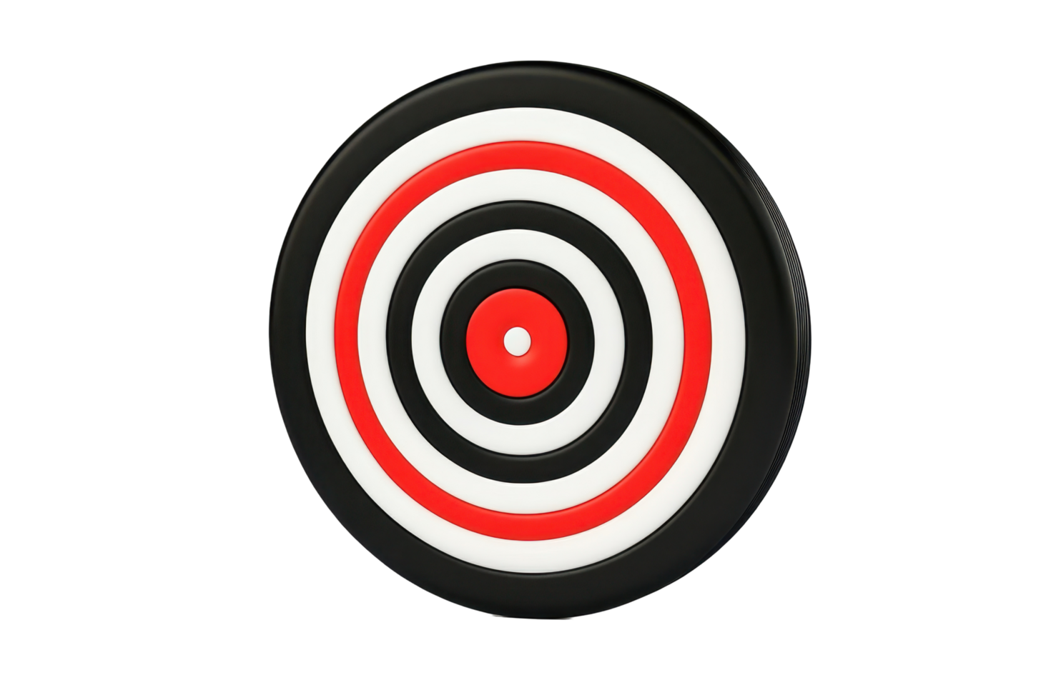 Close-up view of a circular target with concentric circles. png