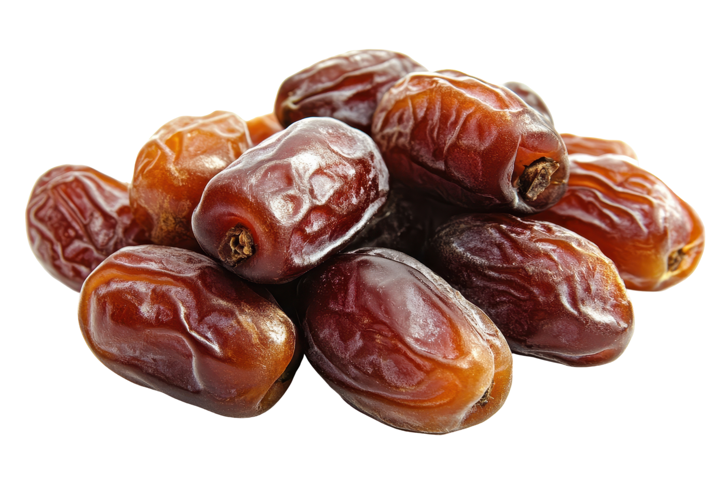 Pile of dates close-up displays rich hues. png