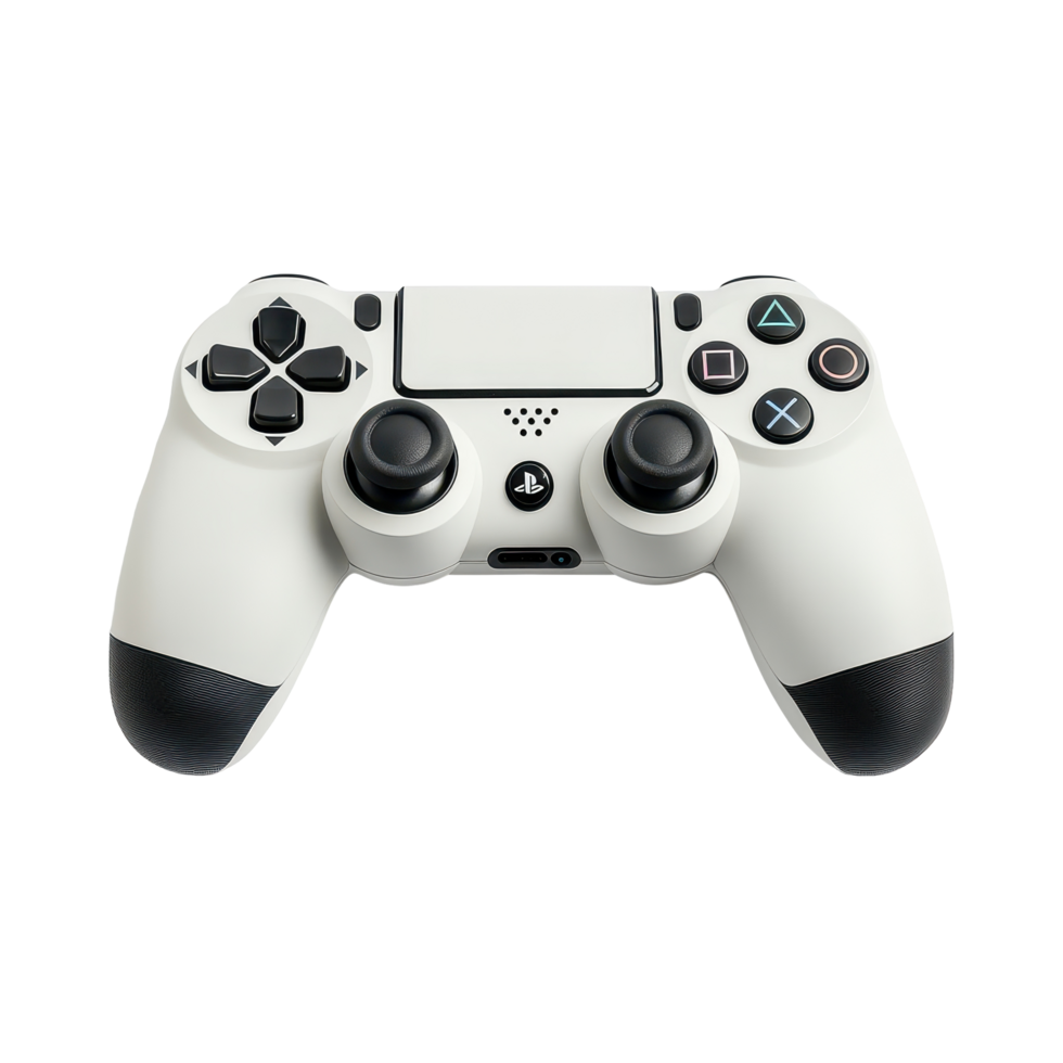 Close-up view of a white controller. png