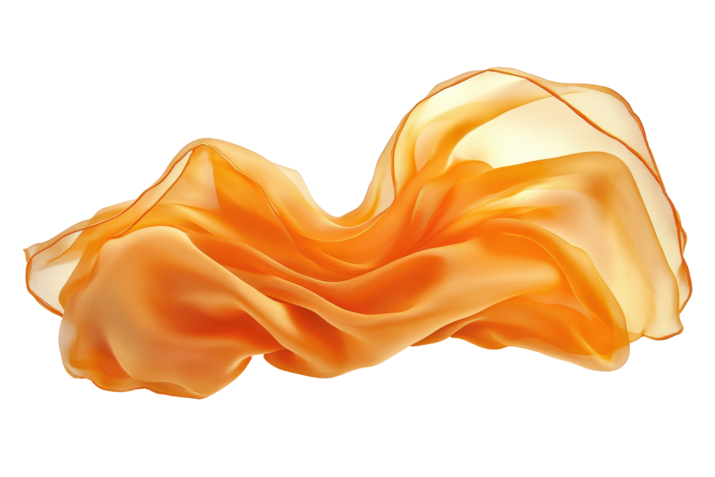 Abstract depiction of flowing, dynamic fabric. png