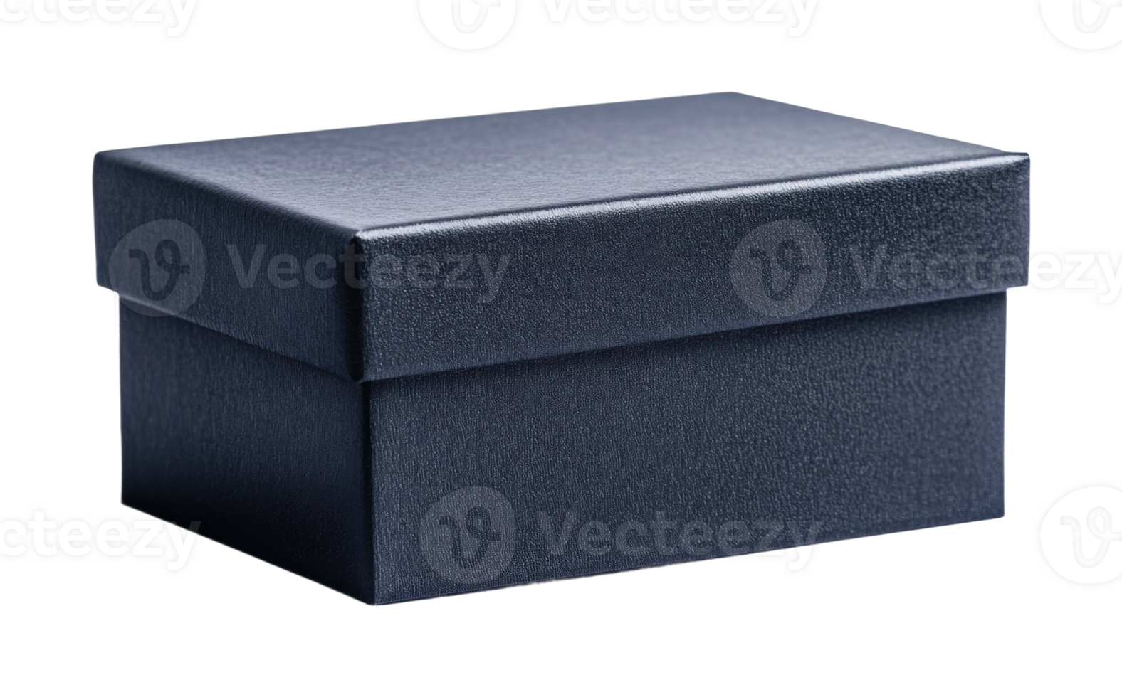 Elegant matte textured shoe box with lid in closed position png