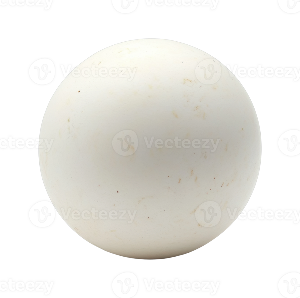 Smooth round white sphere with subtle texture png
