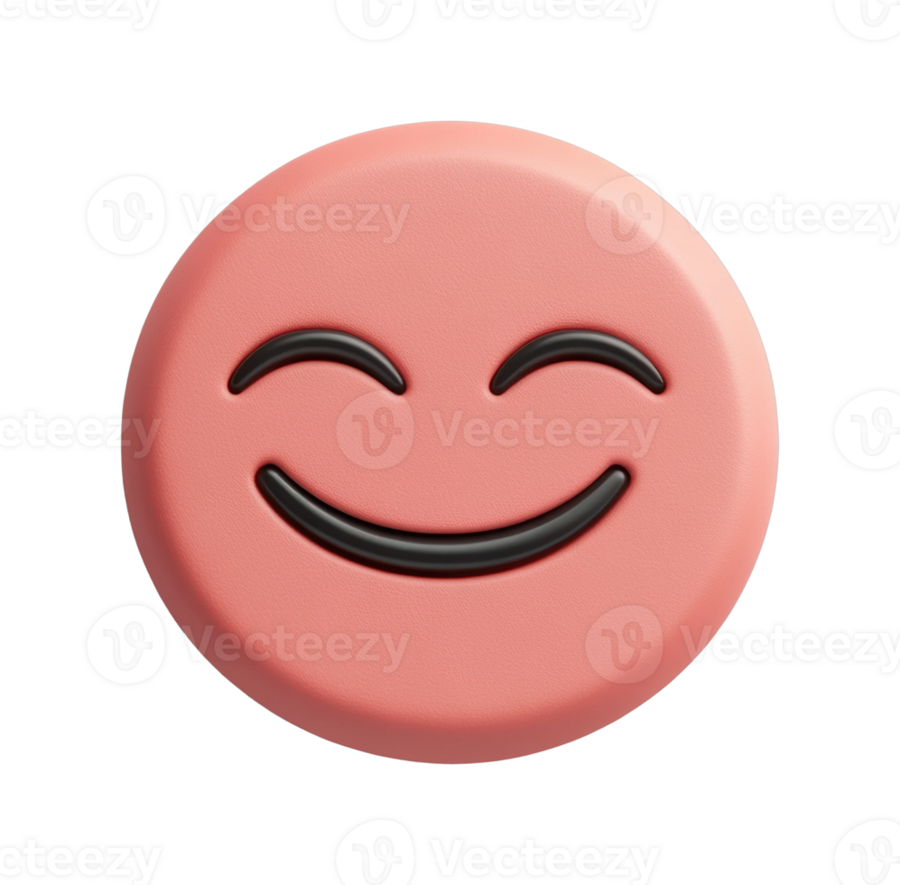 Smiling emoji face with closed eyes png